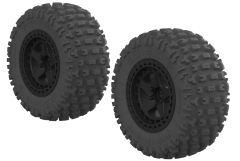 Arrma - DBOOTS FORTRESS SC TYRE SET GLUED (Black) (2pcs) AR550042 Hobbico