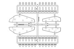 Axial - Fender und Spikes (Chrom) MAX-D Monster Jam Truck AX31426 Hobbico