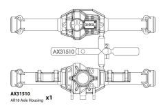 Axial - AR18 Axle Housing AX31510 Hobbico