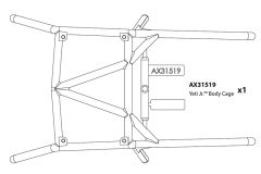 Axial - Body Cage Yeti Jr AX31519 Hobbico