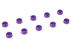 Team Corally - Aluminium Unterlegscheibe - für M2 Zylinderkopfschrauben - AD=6mm - Violet - 10 St C-31252