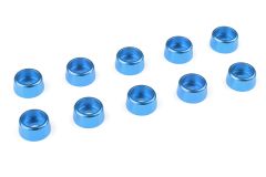 Team Corally - Aluminium Unterlegscheibe - für M3 Zylinderkopfschrauben - AD=8mm - Blau - 10 St C-31274