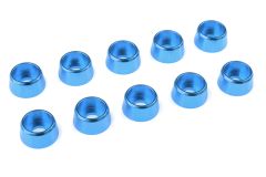 Team Corally - Aluminium Unterlegscheibe - für M4 Zylinderkopfschrauben - AD=10mm - Blau - 10 St C-31284