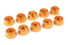 Team Corally - Aluminium Unterlegscheibe - für M5 Zylinderkopfschrauben - AD=12mm - Gold - 10 St C-31290