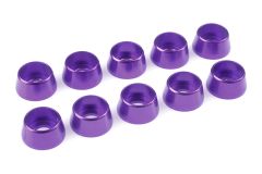 Team Corally - Aluminium Unterlegscheibe - für M5 Zylinderkopfschrauben - AD=12mm - Violet - 10 St C-31292