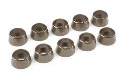 Team Corally - Aluminium Unterlegscheibe - für M5 Zylinderkopfschrauben - AD=12mm - Gun Metal - 10 St C-31293