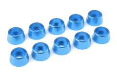 Team Corally - Aluminium Unterlegscheibe - für M5 Zylinderkopfschrauben - AD=12mm - Blau - 10 St C-31294