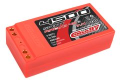 Team Corally - Sport Racing 45C - 4500 mAh - 7,4V 2S - Wettbewerbs Li-Po Akku - Stick Shorty Hardcase - Dual Gold Buchse 4mm C-48273