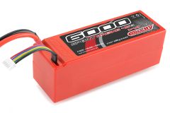 Team Corally - Sport Racing 45C - 6000 mAh - 14,8V 4S - Wettbewerbs Li-Po Akku - Stick Hardcase - 12 Awg Silikonkabel - T-Plug Buchse C-48281-D