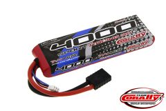 Team Corally - Performance 35C 4000 mAh 7,4V Li-Po Battery Pack, Semi-Hard Case 12Awg Wire Trx Connector C-48313