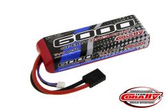 Team Corally - Performance 35C 6000 mAh 7,4V Li-Po Battery Pack, Semi-Hard Case 12Awg Wire Trx Connector C-48314