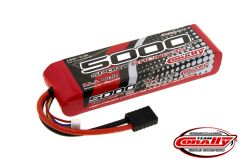 Team Corally - Performance 35C 5000 mAh 11,1V Li-Po Battery Pack, Semi-Hard Case 12Awg Wire Trx Connector C-48323