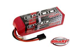 Team Corally - Performance 35C 8400 mAh 11,1V Li-Po Battery Pack, Semi-Hard Case 12Awg Wire Trx Connector C-48325