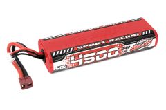 Team Corally - Sport Racing 50C LiPo Battery - 4500mAh - 7.4V - Round 2S Stick - T-Plug C-49440