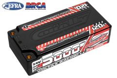 Team Corally - Voltax 120C LiPo Battery - 5000mAh - 7.4V - Shorty 2S - 4mm Bullit C-49505