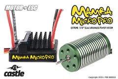 Castle - Mamba Micro Pro 1:18Th 12V Extreme Car Esc w/ 0808 4100Kv Motor CC-010-0059-10