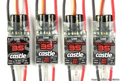 Castle - Quadpack 35 - Multi-Rotor Brushless Controller - 2-6S - 35A - 4 pcs Set (1x Sbec - 3x Opto) CC-010-0125-00