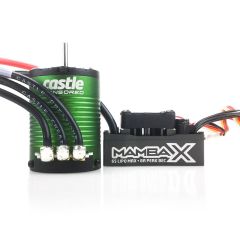 Castle - Mamba X - Combo - 1-10 Extreme Brushless Car Regler mit 1406-5700 Sensored Motor CC-010-0155-02