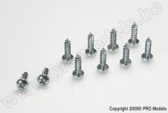 G-Force RC - Linsenkopf-Blechschraube - 2,9X6,5mm - galvanisierter Stahl - 10 St GF-0175-001