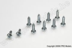 G-Force RC - Linsenkopf-Blechschraube - 3,5X16mm - galvanisierter Stahl - 10 St GF-0175-009