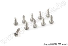 G-Force RC - Linsenkopf-Blechschraube - 2,9X9,5mm - Inox - 10 St GF-0275-002