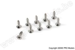 G-Force RC - Senkkopf-Blechschraube - 2,9X9,5mm - Inox - 10 St GF-0276-001