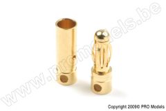 G-Force RC - Steckverbinder - 4.0mm - Goldkontakten - Short - Stecker + Buchse - 4 Paare GF-1000-006