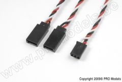 G-Force RC - Servo V-Kabel - Verdrillt - Futaba - 22AWG / 60 Stränge - 15cm - 1 St GF-1110-020