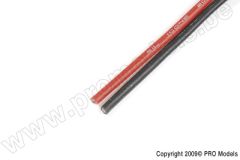 G-Force RC - Silikon Kabel - Superflex - 3,3mm² 12AWG - 1050/0.08 Stränge - 1m Rot + 1m Schwarz GF-1340-002