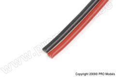 G-Force RC - Silikon Kabel - Superflex - 1,3mm² 16AWG - 490/0.08 Stränge - 1m Rot + 1m Schwarz GF-1340-004