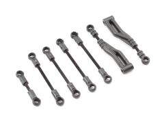 Ishima - Front Upper Linkage Set +Steering Linkage Set + Rear Upper Linkage Set + Servo Linkage Set ISH-010-005