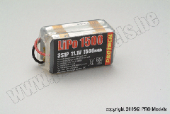 LI-PO POWERPACK 11,1V 1500MAH LP131150