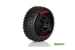 Louise RC - SC-PIONEER - 1-10 Short Course Reifen - Fertig Verklebt - Soft - Felgen Schwarz - SLASH REAR - SLASH 4X4 F/R - SCRT10 F/R - BLITZ F/R - H