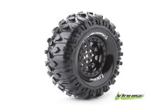 Louise RC - CR-ROWDY - 1-10 Crawler Reifen - Fertig Verklebt - Super Soft - 1.9 Felgen Schwarz - Hex 12mm - 1 Paar LR-T3233VB