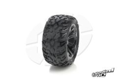 Medial Pro - Tyre set pre-mounted Bullit 2.2 Rear ,White Rims fits BANDIT/VXL MP-5200