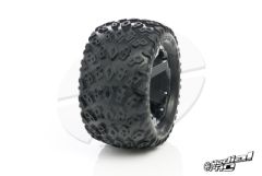 Medial Pro - Tyre set pre-mounted Dirt Crusher 4.0, White rims 17mm Hex, fits REVO + MAXX series MP-5700