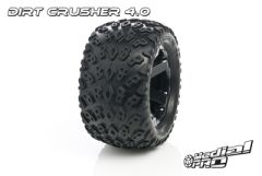 Medial Pro - Sport Reifen und Felgen verklebt - Dirt Crusher 4.0 - Schwarze Felgen - 17mm Sechskant - Revo + Maxx Serien MP-5705