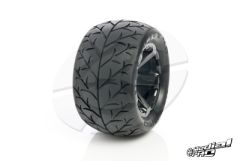 Medial Pro - Tyre set pre-mounted Velocity 4.0, White rims 17mm Hex, fits REVO + MAXX series MP-5740