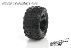 Medial Pro - Sport Reifen und Felgen verklebt - Mud rocker 4.0 - Schwarze Felgen - 17mm Sechskant - Summit, Revo + Maxx Serien MP-5815