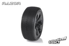 Medial Pro - Racing Reifen und Felgen verklebt - Razor - M3 Soft - Schwarze Felgen - Hinter + Vorder Slash 4WD, Hinter Slash 2WD MP-6345-M3