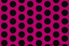 Oracover - Fun 1 (16mm Dots) Fluorescent Pink + Black ( Length : Roll 10m , Width : 60cm ) OR-41-014-071-010