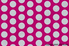 Oracover - Fun 1 (16mm Dots) Fluorescent Pink + Silver ( Length : Roll 10m , Width : 60cm ) OR-41-014-091-010