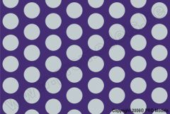 Oracover - Fun 1 (16mm Dots) Fluorescent Violet + Silver ( Length : Roll 10m , Width : 60cm ) OR-41-015-091-010