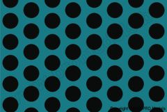 Oracover - Fun 1 (16mm Dots) Turquoise + Black ( Length : Roll 10m , Width : 60cm ) OR-41-017-071-010