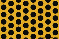 Oracover - Fun 1 (16mm Dots) Cub Yellow + Black ( Length : Roll 10m , Width : 60cm ) OR-41-030-071-010