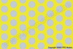 Oracover - Fun 1 (16mm Dots) Fluorescent Yellow + Silver ( Length : Roll 10m , Width : 60cm ) OR-41-031-091-010