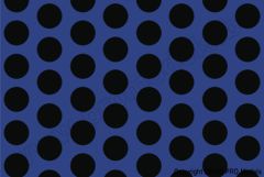 Oracover - Fun 1 (16mm Dots) Blue Fluorescent + Black ( Length : Roll 10m , Width : 60cm ) OR-41-051-071-010