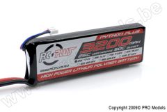 RC Plus - Li-Po Akku - Python Plus 25-30C - 3200 mAh - 2S1P - 7,4V - Deans Stecker RC-A25-3200-2S1P