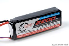 RC Plus - Li-Po Akku - Python Power 35C - 2200 mAh - 3S1P - 11,1V - Deans Stecker RC-A35-2200-3S1P