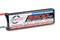 RC Plus - Li-Po Akku - Python Power 35C - 3300 mAh - 2S1P - 7,4V - Deans Stecker RC-A35-3300-2S1P